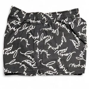 Victoria Secret Black/White Sleep Shorts, M